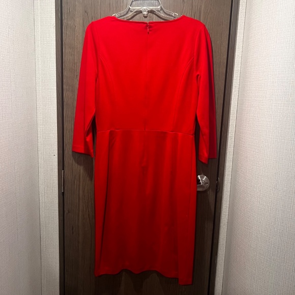 The Limited Red 3/4 Sleeve Sheath Dress Size M - Picture 4 of 5